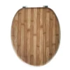 Abattant wc effet bois bambou
