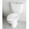 Abattant wc effet marbre blanc