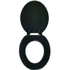 Abattant wc mousse noir 36x39cm