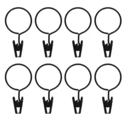 Anneau pince x 8 - noir