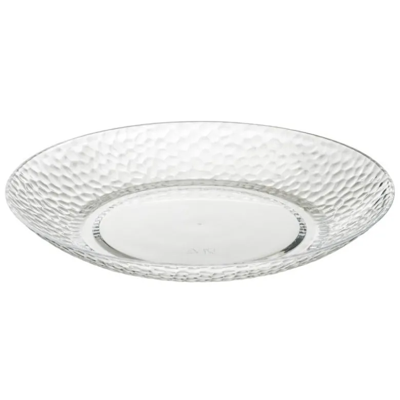 Assiette craquele d27cm transpar