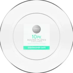 Assiette d23cm x10 plastique reu