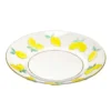 Assiette plastique citron