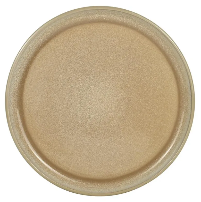 Assiette plate beige avec nuance