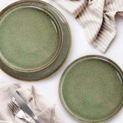 Assiette plate 24,5 cm vert