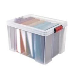 Bac 45l clip'n store transparent