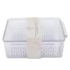 Bac rang frigo 2 panieres noir