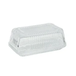 Beurrier en verre 16.7x9cm