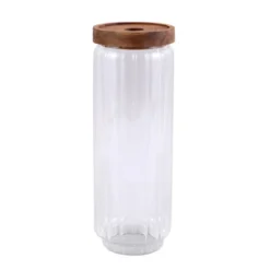 Bocal verre en acacia 1l