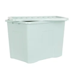 Boite 80l couvercle vert sauge