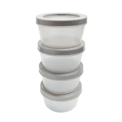 4 boites alimentaire ronde 200ml