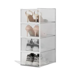 Boites rangement chaussures x4