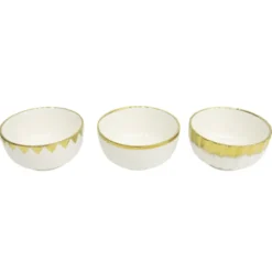 Bol blanc et lisere dore d12.4cm