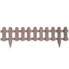 Bordure en bois gris 120 x 30cm