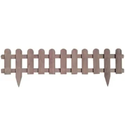 Bordure en bois gris 120 x 30cm