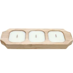 Bougie citronnelle en bois