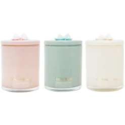 Bougie en verre colore
