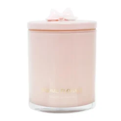 Bougie en verre colore
