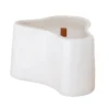 Bougie forme organique blanche
