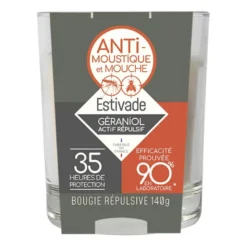 bougie geraniol 140g dans verre