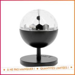 Boule disco lumiere et enceinte