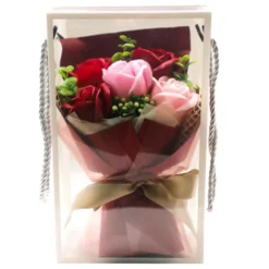 Bouquet de 5 roses artificielles