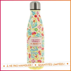 Bouteille isotherme 50cl fleurs