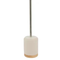 Brosse wc et support ciment bois