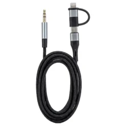 Cable renforce 1m - 2en 1 jack