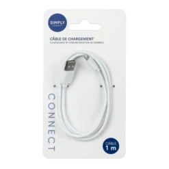 Cable usb a to lightning 1 m