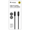 Cable usb a to type c 2 m metal