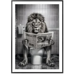 Cadre image lion
