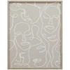 Cadre image visages relief