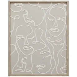 Cadre image visages relief