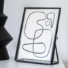 Cadre photo metal & verre