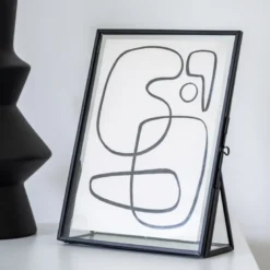 Cadre photo metal & verre