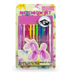 Carnet a croquis et 10 stylos