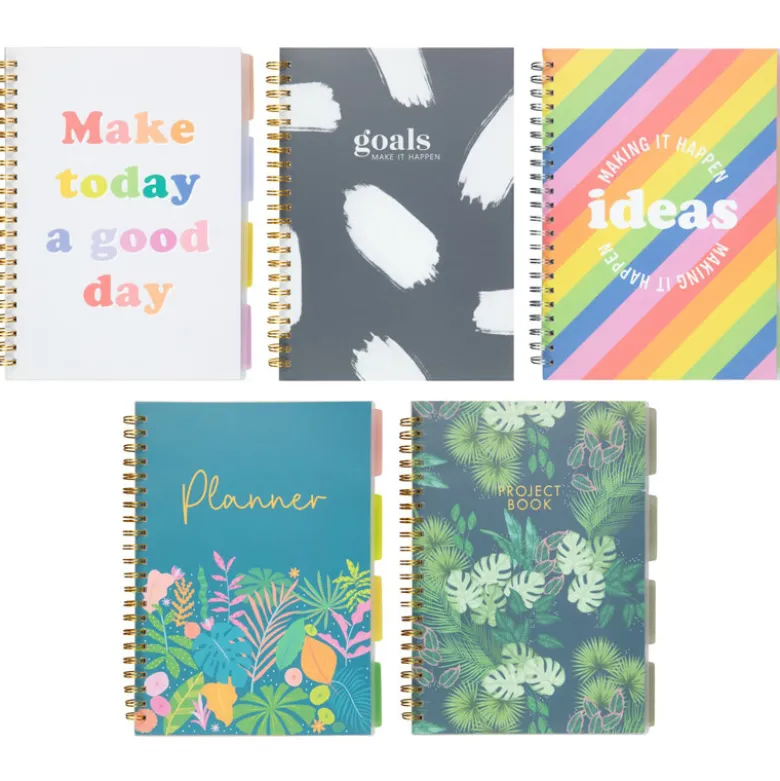 Carnet a spirales avec onglets