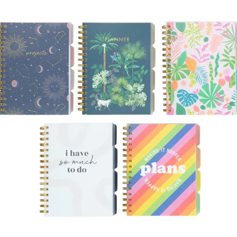Carnet a spirales avec onglets