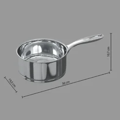 Casserole 18cm inox resilience