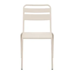 Chaise metal alba beige