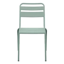 Chaise metal alba vert treillis