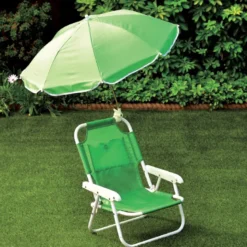 Chaise pliante avec parasol