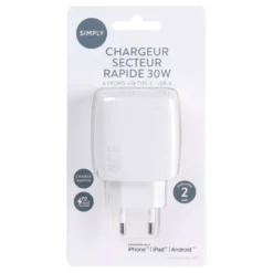 Chargeur mural 30w