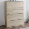 Commode 4 tiroirs finition bois