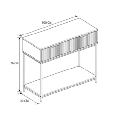 Commode tiroirs ondules