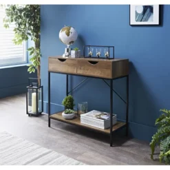 Console noir/bois