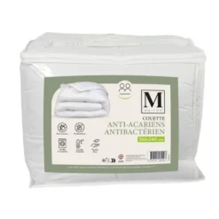 Couette 260x240 blanche anti-aca