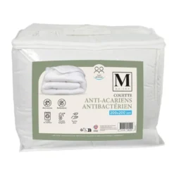 Couette 200x200 blanche anti-aca