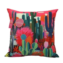 Coussin carre imprime saguaro fo